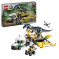 Produktbild: LEGO Jurassic World Dinosaurier-Missionen: Allosaurus-Transporter, Dino-Spielset, Geschenkidee für Kinder mit den Minifiguren Kenji, Darius und Yaz, für Jungen und Mädchen ab 8 Jahren 76966