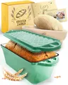 Produktbild: Krustenzauber Brotbackform Brotbackform Gusseisen Topf Brot Backen [inkl. Gärkorb]