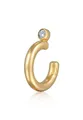 Produktbild: Elli Ohrklemme Earcuff Kristall Rundes Design 925 Silber vergoldet