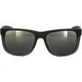 Produktbild: Ray-Ban Sonnenbrille Justin 4165 852/88 Gummi Grau Silber Spiegel Gradient 55mm