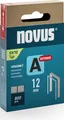 Produktbild: NOVUS TOOLS Feindrahtklammern 12 mm superhart, 800 Tacker-Klammern vom Typ 53/12, Schiebeschachtel, Heftmittel für Stoffe, Gewebe und Maschendraht