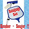 Produktbild: POOL REINIGUNGS SET KESCHER + SAUGER REINIGUNGSSET