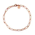 Produktbild: GD GOOD.designs Gliederarmband Roségold für Damen mit 18K Vergoldung - Wasserfest - Feingliedrige Armkette aus Edelstahl I Größenverstellbare Gliederkette