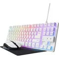 Produktbild: Vertrauen GXT 794W Gaming-Tastatur und Maus weiß QWERTY Italienisch LED RGB USB - Weiß
