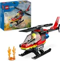 Produktbild: LEGO City Feuerwehrhubschrauber, Set mit Hubschrauber-Spielzeug und Pilot-Figur