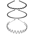 Produktbild: Metall Haarband, 3 Stück Haarreifen Männer Damen, Welle Metall Stirnband, Rut...