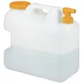 Produktbild: relaxdays Wassertank Wasserkanister mit Hahn, 20 Liter orange|weiß 19.5 cm x 37 cm x 36.5 cm