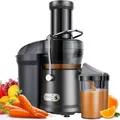 Produktbild: Safecourt Kitchen Entsafter Gemüse und Obst - Slow Juicer [1300W, 2 Stufen für hart & weich] - Saftpresse elektrisch [mit 90% Saftergebnis] - Obstpresse [mit 1.5 Liter Fassungsvermögen] - BPA frei