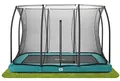 Produktbild: Salta Comfort Edition Ground - Bodentrampolin mit Sicherheitsnetz – 305x214cm – Rechteckig - Grün