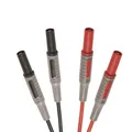 Produktbild: Labor Messleitungen m. 4mm Sicherheitssteckern, 1,2m, rot/schwarz, bis 10A/1000V