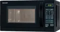 Produktbild: Sharp Mikrowelle R-642BKW | Grillfunktion | 20L | 800W | 1000W Quarzgrill | 8 Programme | Kindersicherung | Schwarz