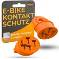 Produktbild: Kontaktschutz Abdeckung für Bosch E-Bike I 2er Set I Orange I eBike Akku Zube...