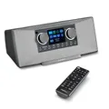 Produktbild: MEDION P85333 Internetradio mit DAB+ (WLAN, UKW, Spotify Connect, Amazon Music, DLNA, USB, Kopfhörer-Anschluss, AUX, Stereo Line-Out Cinch, Sleep Timer) grau