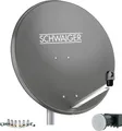 Produktbild: Satellitenanlage Set Anthrazit Stahl 75 cm