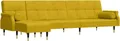Produktbild: vidaXL Schlafsofa in L-Form Gelb 271x140x70 cm Samt