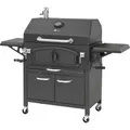 Produktbild: El Fuego Holzkohlegrill Grand Ontario 81 cm x 46 cm Schwarz