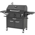 Produktbild: El Fuego Holzkohlegrill 'Grand Ontario' schwarz 154 x 131 x 68,5 cm