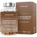 Produktbild: Aavalabs Ashwagandha KSM-66® | 1000 mg | Stress & Schlaf | 120 Kapseln