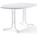 Produktbild: SIEGER Tisch 152/W 140 x 90 cm weiß Gestell aus Stahl in weiß, Tischplatte au...