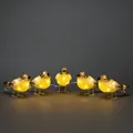 Produktbild: Konstsmide 6291-103 LED Acryl Figur Vögel gelb 5er Set Garten Außen Leucht Deko