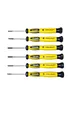Produktbild: TOOLCRAFT Elektronik- u. Feinmechanik, ESD Schraubendreher-Set 6teilig Schlitz,