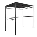 Produktbild: Angel Living Grillpavillon 218x150x215cm, Winddicht mit Seitenregalen Gartenpavillon Regalen Gartenlauben mit UV-Schutz, BBQ Pavillon aus Stahl, Gartenzelt Grillzelt für Party BBQ Grau