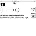 Produktbild: 000931100000180200 Sechskantschraube DIN 931 m.Schaft M 18 x 200 10.9