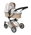 Produktbild: Bayer Chic 2000® 2in1 Puppenwagen Mika – Bärchen Beige – faltbar – höhenverstellbarer Griff 47-80 cm – modernes Gestell – Puppen bis 52 cm – 4-8 J.