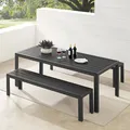 Produktbild: riess-ambiente Moderner Gartentisch DESIGNO 205cm anthrazit schwarz Aluminium wetterfest Balkontisch Tisch Terrassentisch
