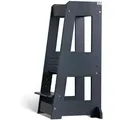 Produktbild: tiSsi Lernturm Felix, Grau, Holz, Buche, massiv, 40x91x45 cm, Made in Europe, Babymöbel, Hochstühle & Zubehör, Lerntürme