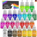 Produktbild: Lebensmittelfarbe - 24 Lebendige Lebensmittel Farben zum Backen, Kuchen