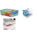 Produktbild: EMSA Aufschnittbox Clip & Close 2x0,6l 2teilig - Box - Rechteckig - 0,6 l - Blau - Transparent - Polypropylen (PP) - Thermoplastisches Elastomer (TPE) - Deutschland (513576)