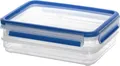 Produktbild: EMSA CLIP & CLOSE FRISCHHALTEDOSEN, Box, Rechteckig, 0,6 l, Transparent, Polypropylen (PP), Thermoplastisches Elastomer (TPE), Deutschland
