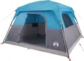 Produktbild: vidaXL Campingzelt 4 Personen Blau Wasserdicht