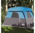 Produktbild: vidaXL Kuppelzelt, Campingzelt 4 Personen Blau Wasserdicht