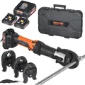 Produktbild: VEVOR Presswerkzeug und Akku-Set, Pro-Presswerkzeug, elektrisches Rohr-Crimpwerkzeug mit M15-, M22-, M28-Backen, Presswerkzeug-Set mit 2 Stück 20-...