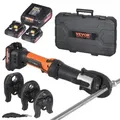 Produktbild: VEVOR Presswerkzeug und Akku-Set, Pro-Presswerkzeug, elektrisches Rohr-Crimpwerkzeug mit M15-, M22-, M28-Backen, Presswerkzeug-Set mit 2 Stück