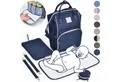 Produktbild: Daliya® Wickeltasche PAKMI Wickelrucksack, Kinderwagentaschen, Mamabag (Set, 5-tlg., Befestigungsriemen), Thermofächer, Schnuller Aufbewahrung, Wickelunterlage, hochwertig