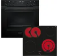 Produktbild: SIEMENS Elektro-Herd-Set PQ522KAAB, mit Teleskopauszug nachrüstbar, 3D Heißluft