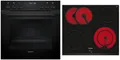Produktbild: Siemens PQ522KAAB (schwarz + rahmenlo) Herdset