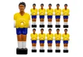 Produktbild: eyepower Tischfußballspiel Figuren - 11 Tischkicker Spieler Brasilien - Kickerfiguren Team 13 mm, Tischfußball Ersatzfiguren - Kicker Figurenset - Kickerspieler Ersatz