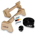 Produktbild: ArtSport Liegestützgriffe L (2-St), Parallettes aus Holz für Calisthenics, handlich, leicht & stabil beige 14 cm x 39 cm x 9 cm