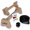 Produktbild: ArtSport Liegestützgriffe aus Holz L - Calisthenics, Parallettes, Liegestütz Barren, Indoor, Outdoor