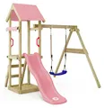 Produktbild: Spielturm Wickey TinyWave mit Rutsche und Sandkasten in Hellrosa