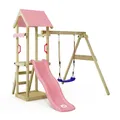 Produktbild: WICKEY Kletterturm Klettergerüst Spielturm TinyWave mit Schaukel & Rutsche