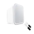 Produktbild: Home Deluxe – Kosmetikkühlschrank LVLY – Fassungsvermögen: 4 l, inkl. LED-Spiegel & 2 Kühlkugeln I Beauty Fridge Make-up Kühlschrank Gesichtspflege Organizer