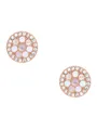 Produktbild: Fossil Ohrringe Damen Ohrstecker Edelstahl Rose Weiß JF02906791