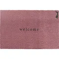 Produktbild: Mad about Mats Fußmatte ABEL, Türvorleger, Haustür, Outdoor und Indoor, mit Spruch Kwelcome Willkommen, Dusty Pink, Maschinenwaschbar, Pflegeleicht, rutschfest, 50 x 75 cm