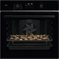 Produktbild: AEG Einbaubackofen TS6PB51ZAB Serie 6000 | WLAN-fähig | Pyrolyse | AirFry | Kerntemperatursensor | 71 Liter | Schwarz,  (Spektrum:  bis D)