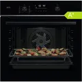 Produktbild: AEG Einbaubackofen Schwarz 71L Pyrolyse AirFry WLAN Kerntemperatursensor 
